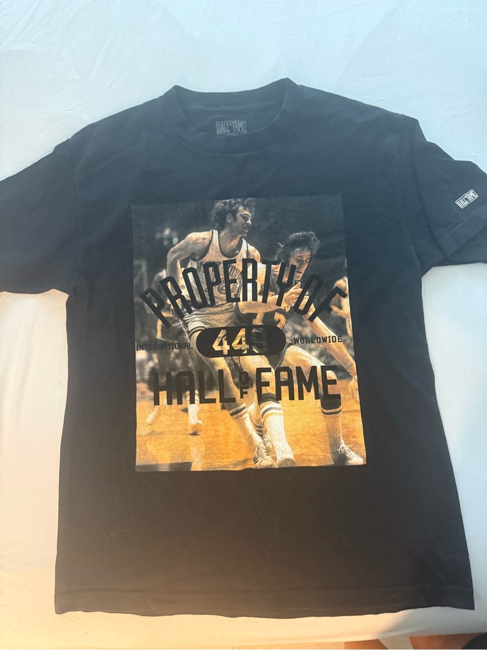 Black Graphic 'Property of Hall of Fame' Short Sleeve Tee